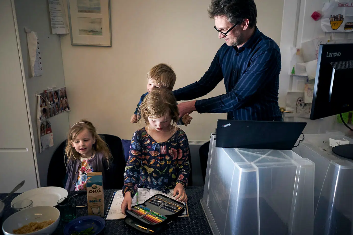 Anders Rytsel har frameldt pasningsbehov for sine børn, selv om han reelt stadig ønsker pasning.