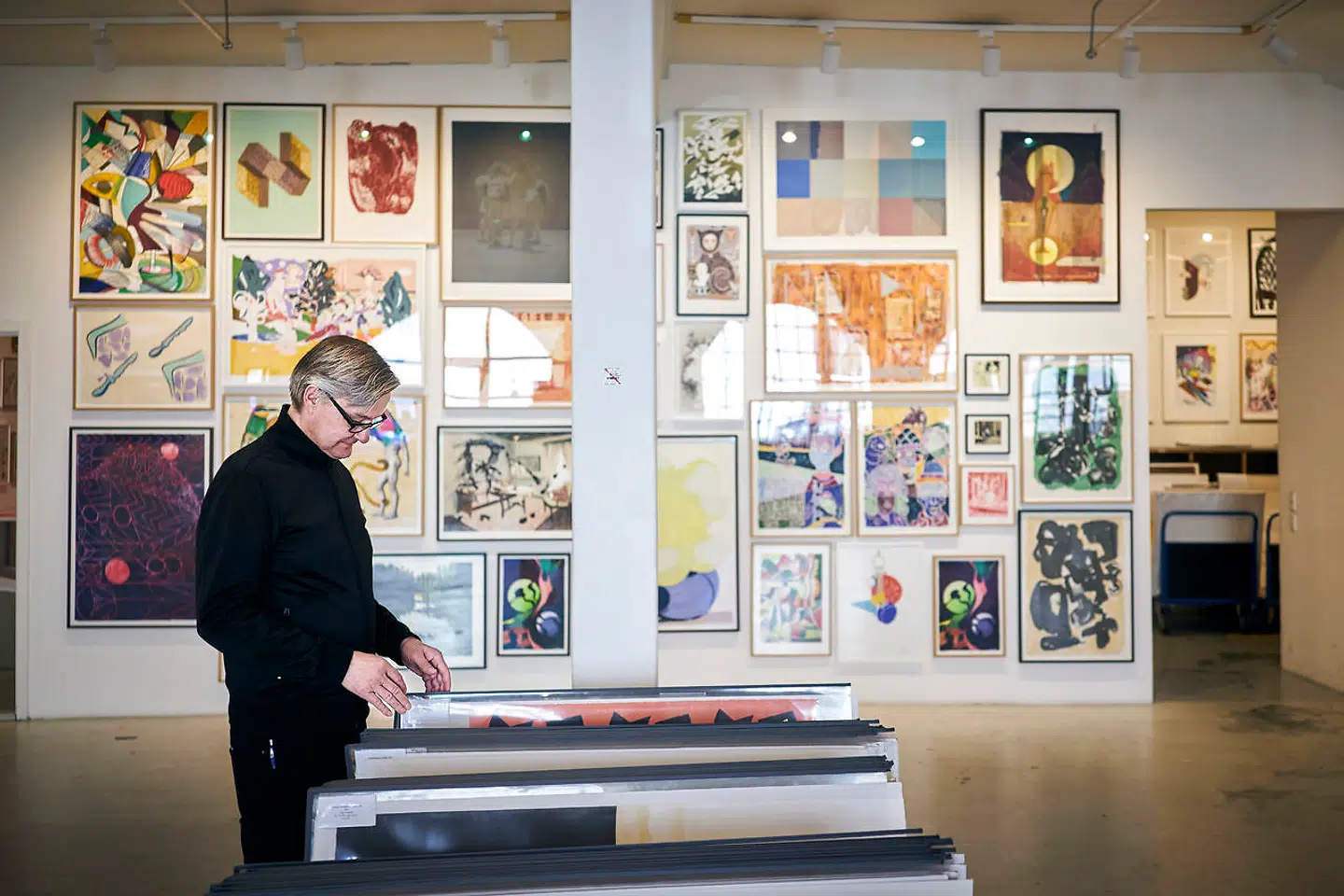 Trods triste coronatider mærker et af landets førende litografiske værksteder, Edition Copenhagen, ingen nedgang i salget, fortæller Dannie Vieten, der er en af virksomhedens tre indehavere.