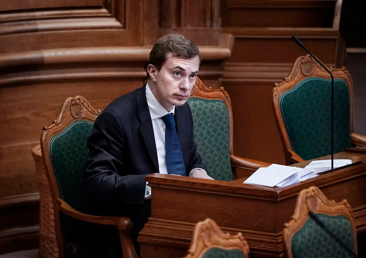 »Det er et fundamentalt demokratisk problem, hvis modtagerne derude ikke længere kan vide, hvad der er sandt, og hvad der er falsk,« siger Dansk Folkepartis Morten Messerschmidt, der i påsken blev udsat for et »meget sofistikeret« eksempel på fake news. Arkivfoto: Liselotte Sabroe/Ritzau Scanpix