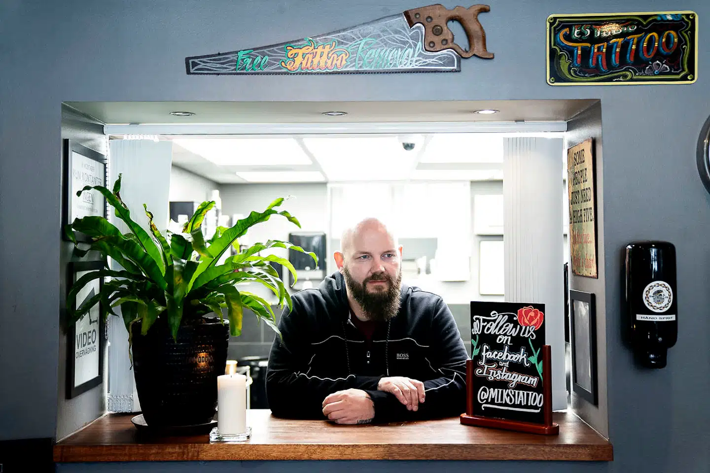 Bjørn Severin har ejet Miks Tattoo siden 1999, hvor han overtog forretningen efter sin far.