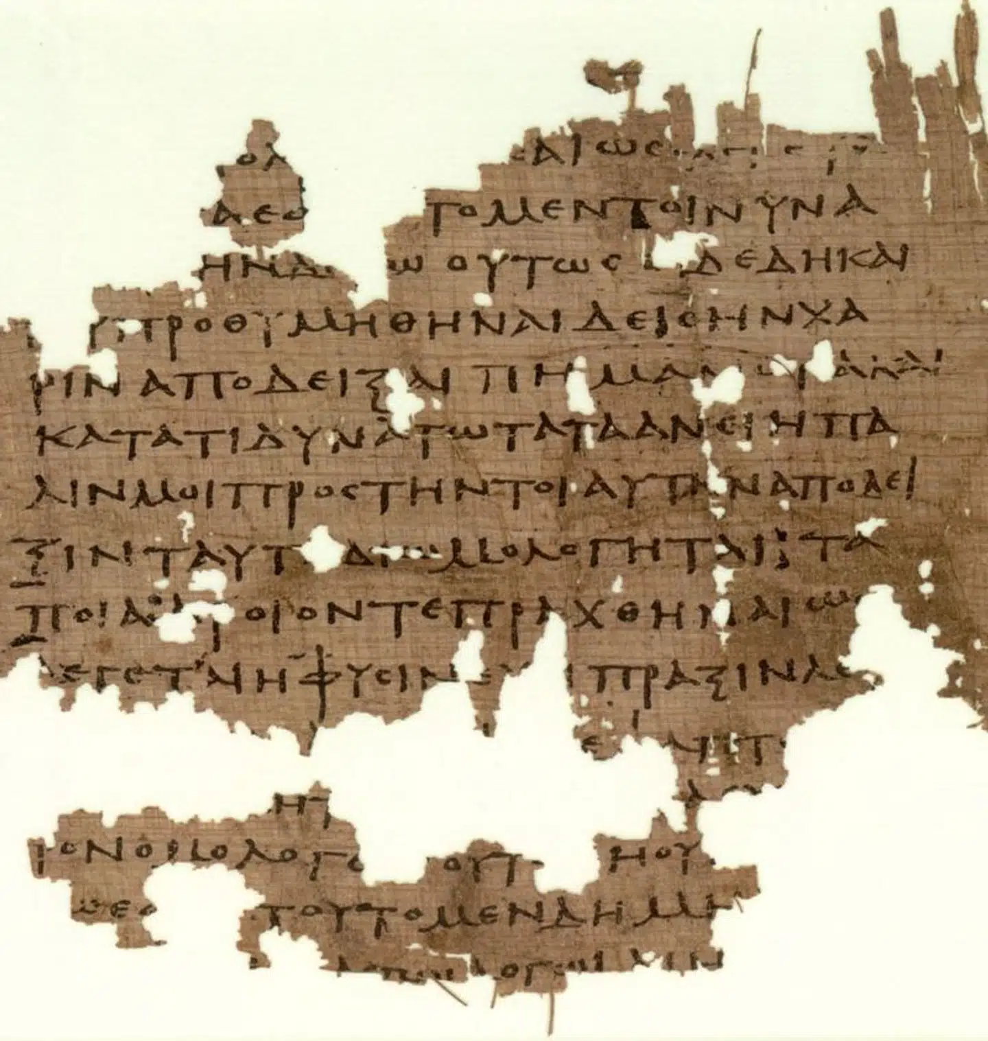 Et fragment af »Staten« fra omkring år 390 f.Kr. – et af Platons hovedværker.