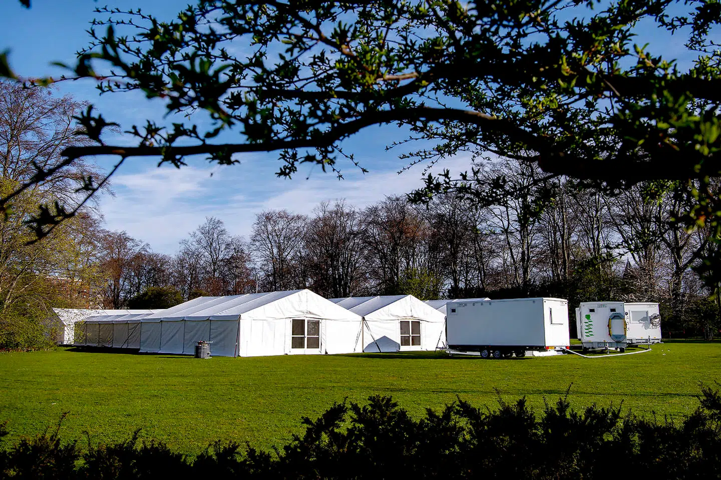 Testcentret i Fælledparken, København.
