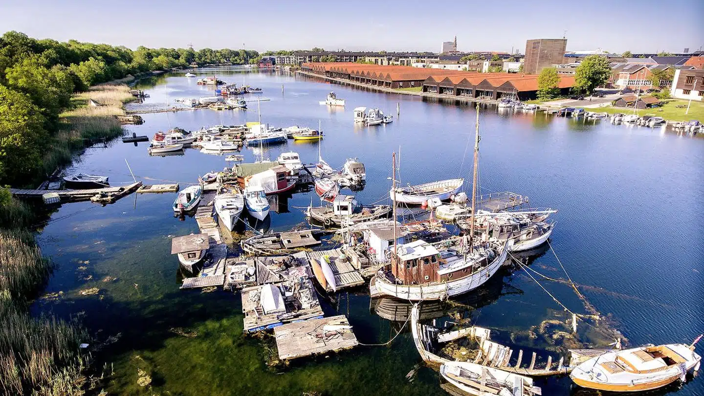Fredens Havn ved Christiania mellem Refshalevej og Kanonbådsvej. Arkivfoto.