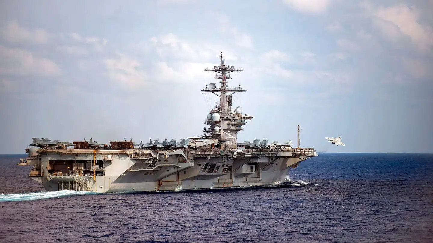 USS Theodore Roosevelt er et af USA´s største krigsskibe. Skibet har 5.000 mand ombord. (Photo by Nicholas V. HUYNH / Navy Office of Information / AFP) / RESTRICTED TO EDITORIAL USE - MANDATORY CREDIT "AFP PHOTO /US NAVY/NICHOLAS V. HUYNH/HANDOUT " - NO MARKETING - NO ADVERTISING CAMPAIGNS - DISTRIBUTED AS A SERVICE TO CLIENTS