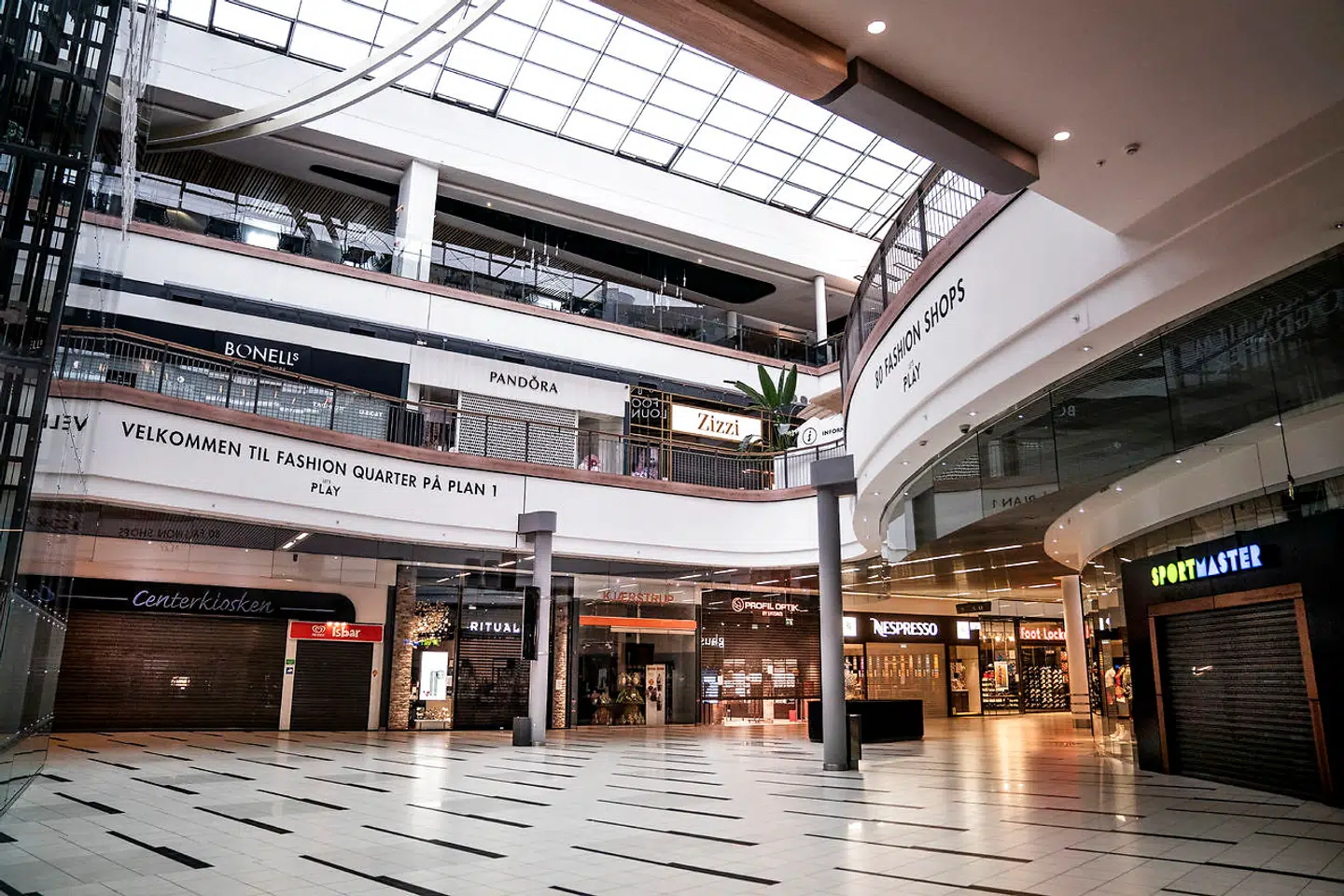 Butikskæder, som både har butikker i og uden for storcentrene får ikke den kompensation, de har krav på. (Foto: Liselotte Sabroe/Ritzau Scanpix)