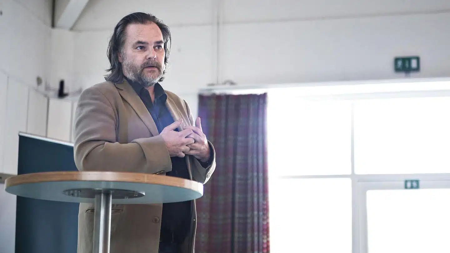 Med overvismand og professor i økonomi på Københavns Universitet Carl-Johan Dalgaard i spidsen kommer de økonomiske vismænd nu med deres bud på, hvor hårdt coronavirus vil ramme dansk økonomi. Rapporten er hård læsning. Arkivfoto: Ida Guldbæk Arentsen/Ritzau Scanpix