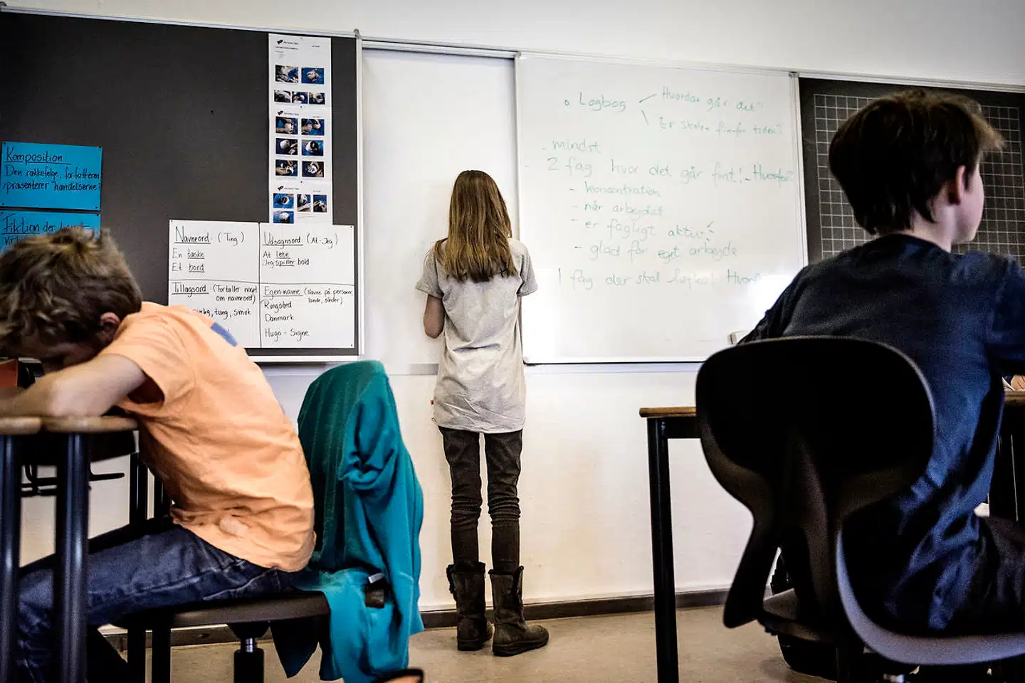 »Jeg har stor ros til både offentligt og private ansatte, og derfor undrer det mig, at lærerne pludselig skulle have den bredside, som du gav udtryk for; at de ikke udviser samfundssind,« skriver Maike Raahauge til Berlingskes chefredaktør, Mette Østergaard. (Arkivfoto)