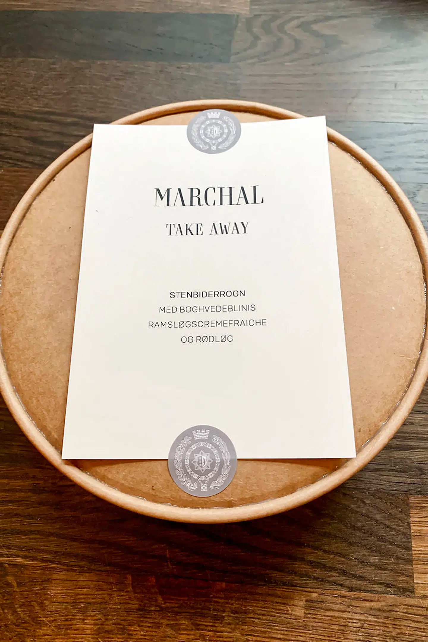 Der er gjort noget ud af emballagen på Marchal.