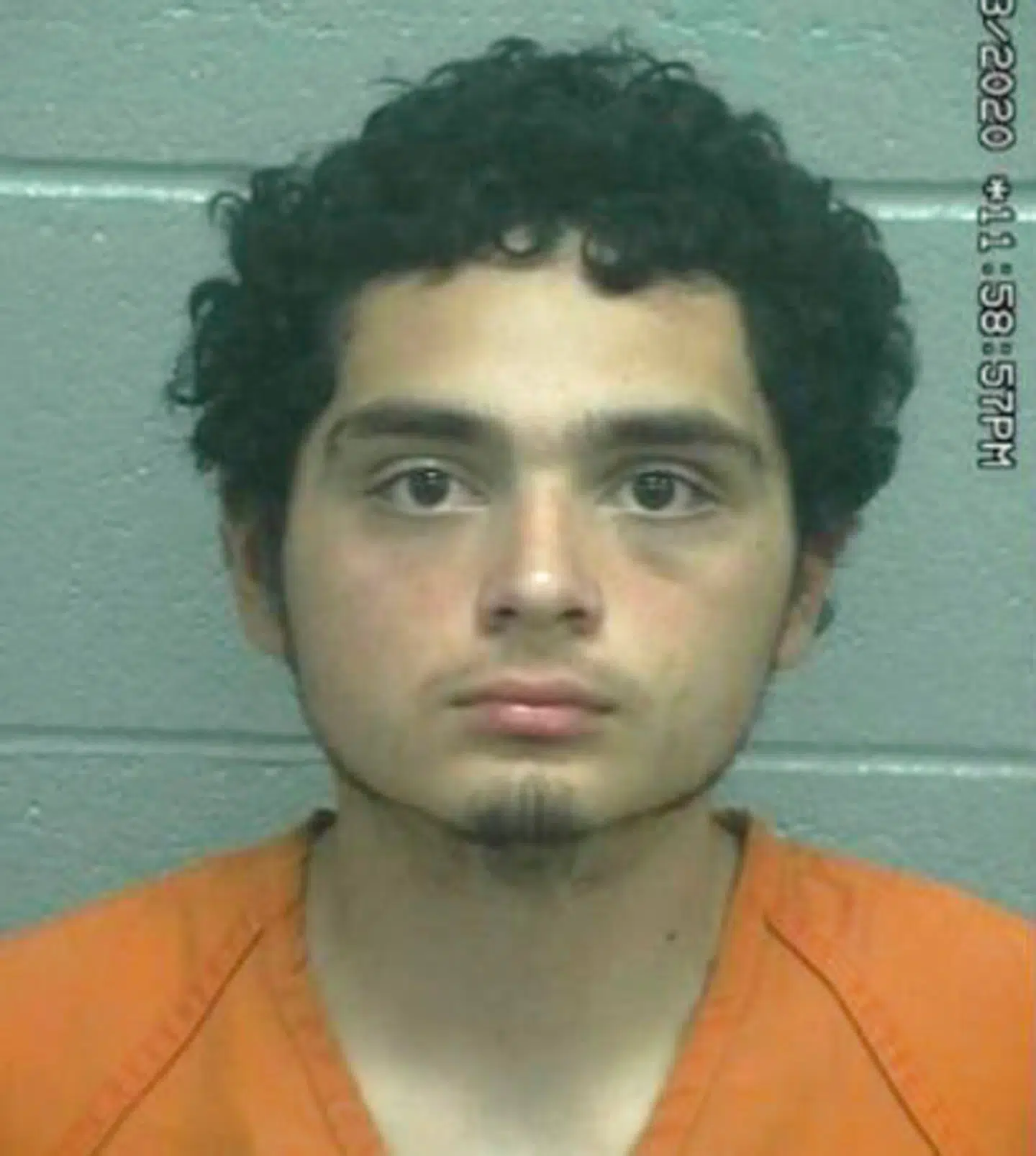 Jose Gomez efter sin anholdelse. Han har erkendt, at hans knivoverfald på en hel kinesisk-amerikansk familie skyldtes hans vrede over kinesere, som han mener bærer ansvaret for, at coronavirussen nu er i USA.