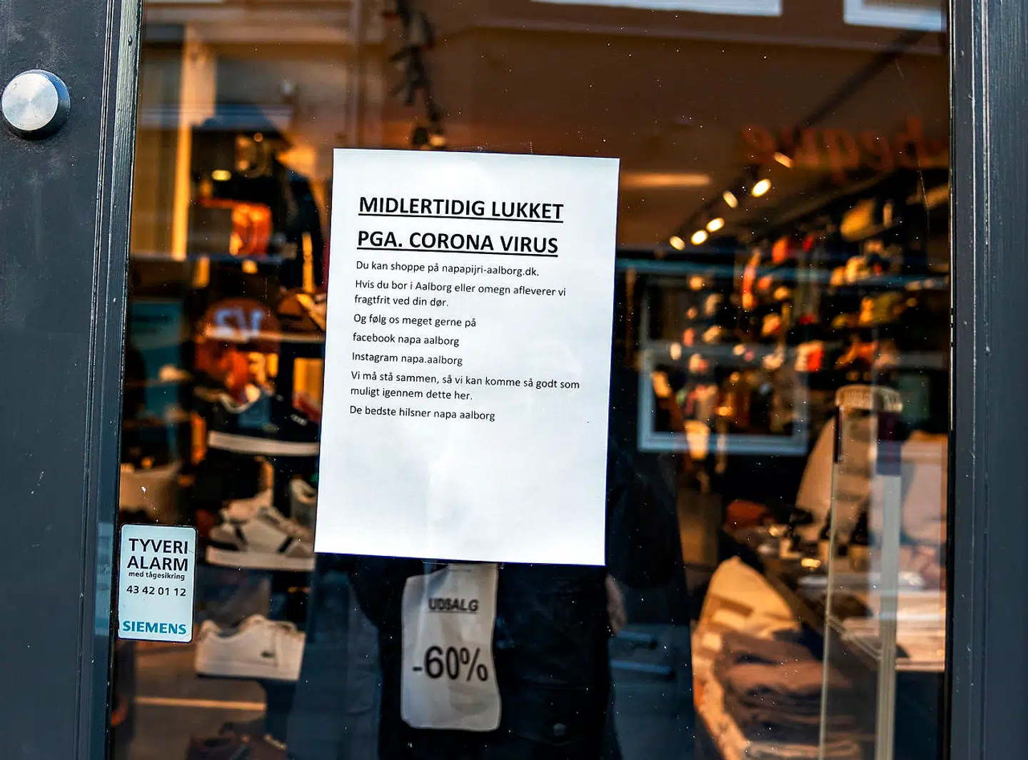 Arkivfoto. Aalborg fredag 27. marts 2020.