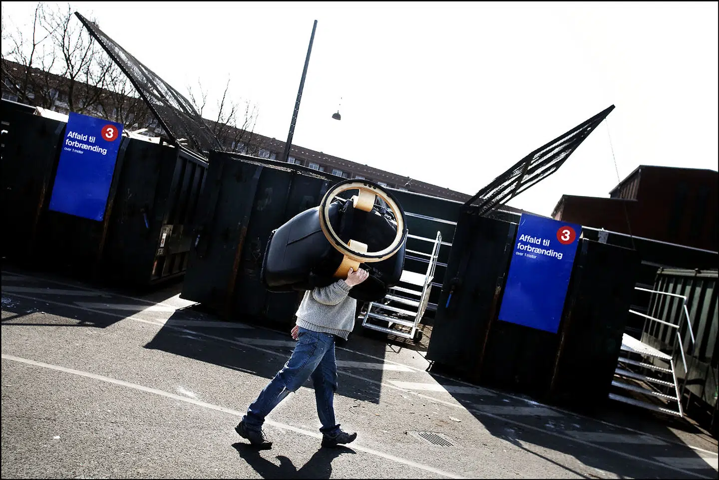 Arkivfoto. Genbrugsstation på Amager.