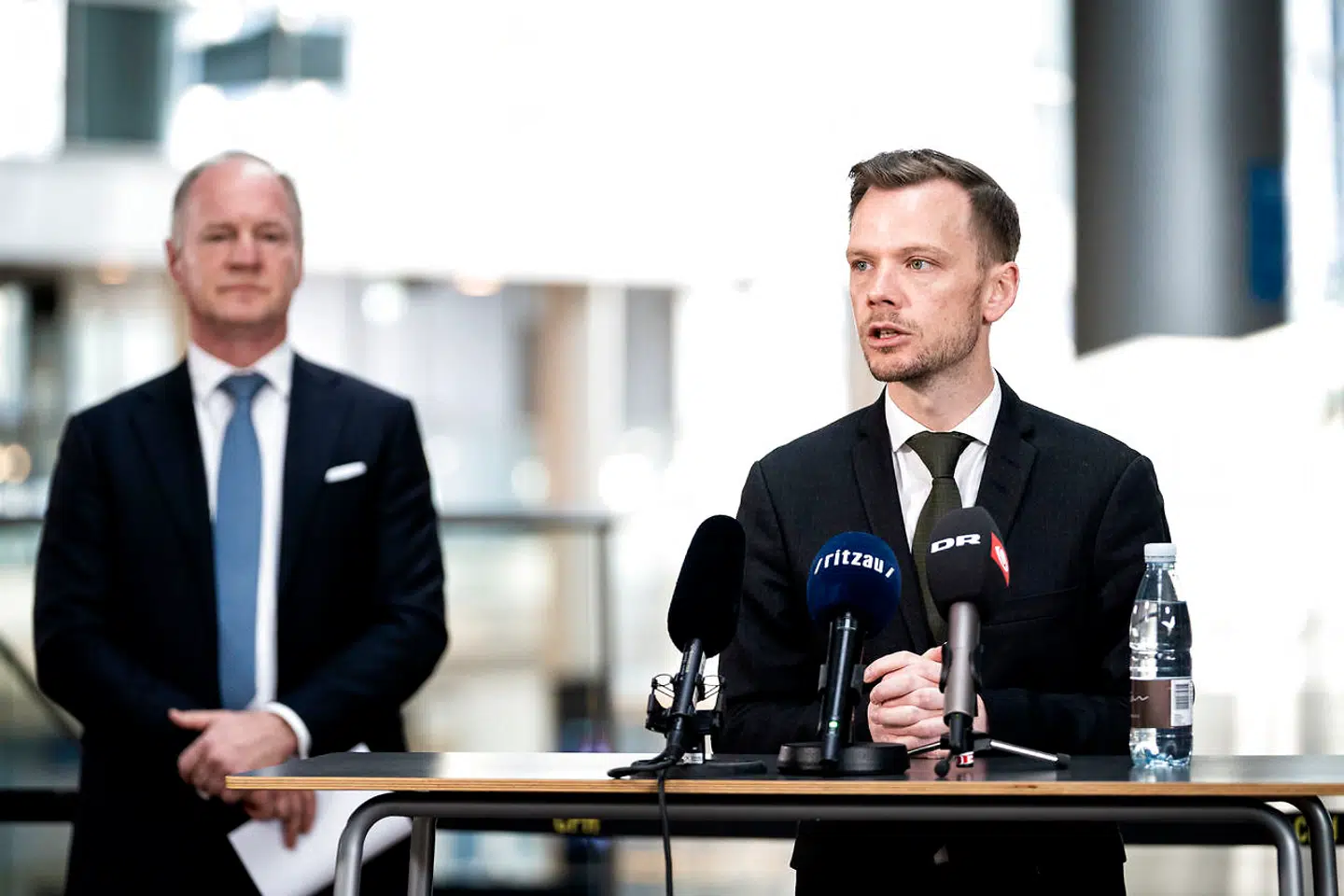 Beskæftigelsesminister Peter Hummelgaard til pressemøde i Københavns Lufthavn tirsdag den 24. marts 2020.
