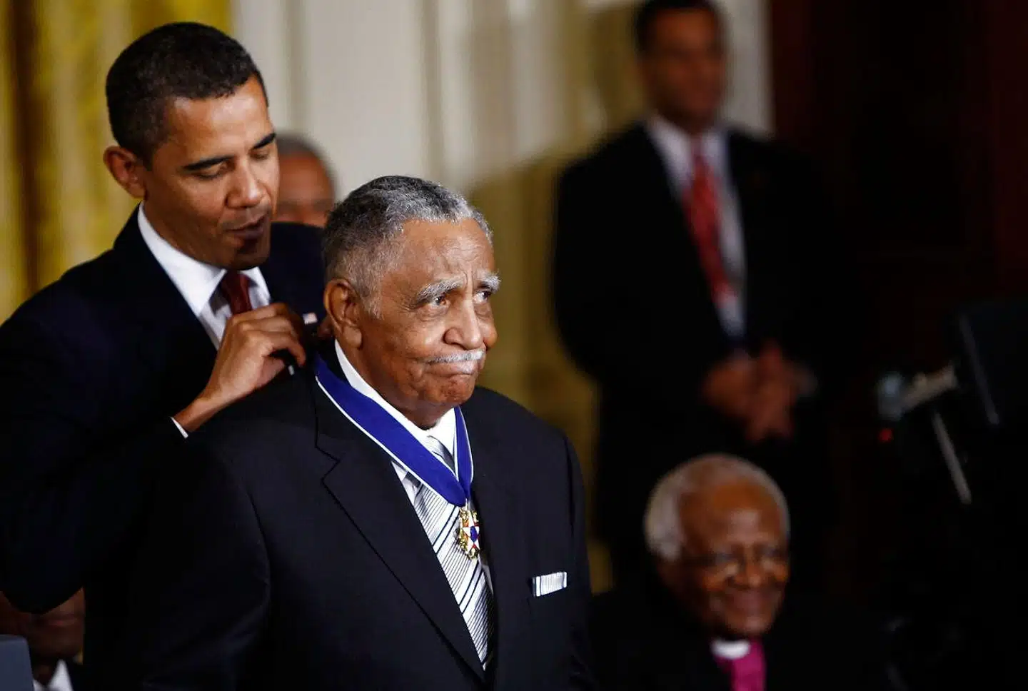 Arkivfoto: I 2009 uddelte daværende præsident Barack Obama »Medal of Freedom« til Joseph Lowery.