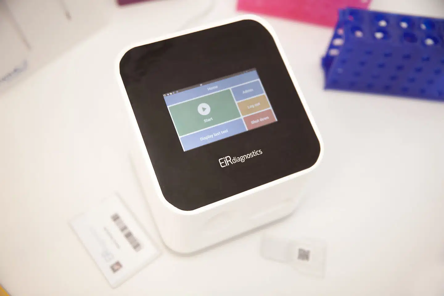 Sådan ser den testmaskine, der skal kunne levere resultater på fem minutter, ud.