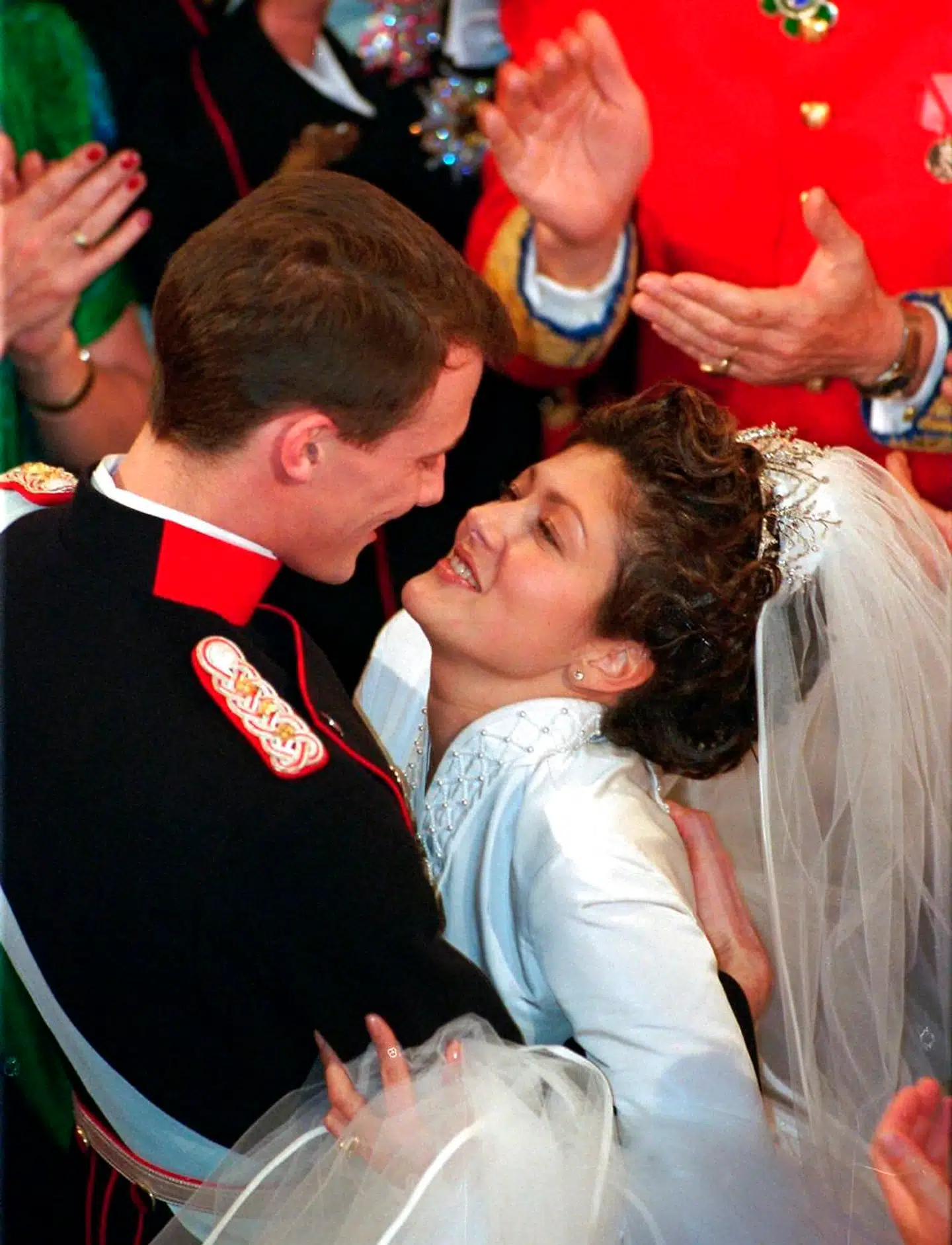 Prins Joachim og prinsesse Alexandra, da de blev gift. I dag er det 15 år siden, at parret rystede Danmark ved at ansøge om skilsmisse.