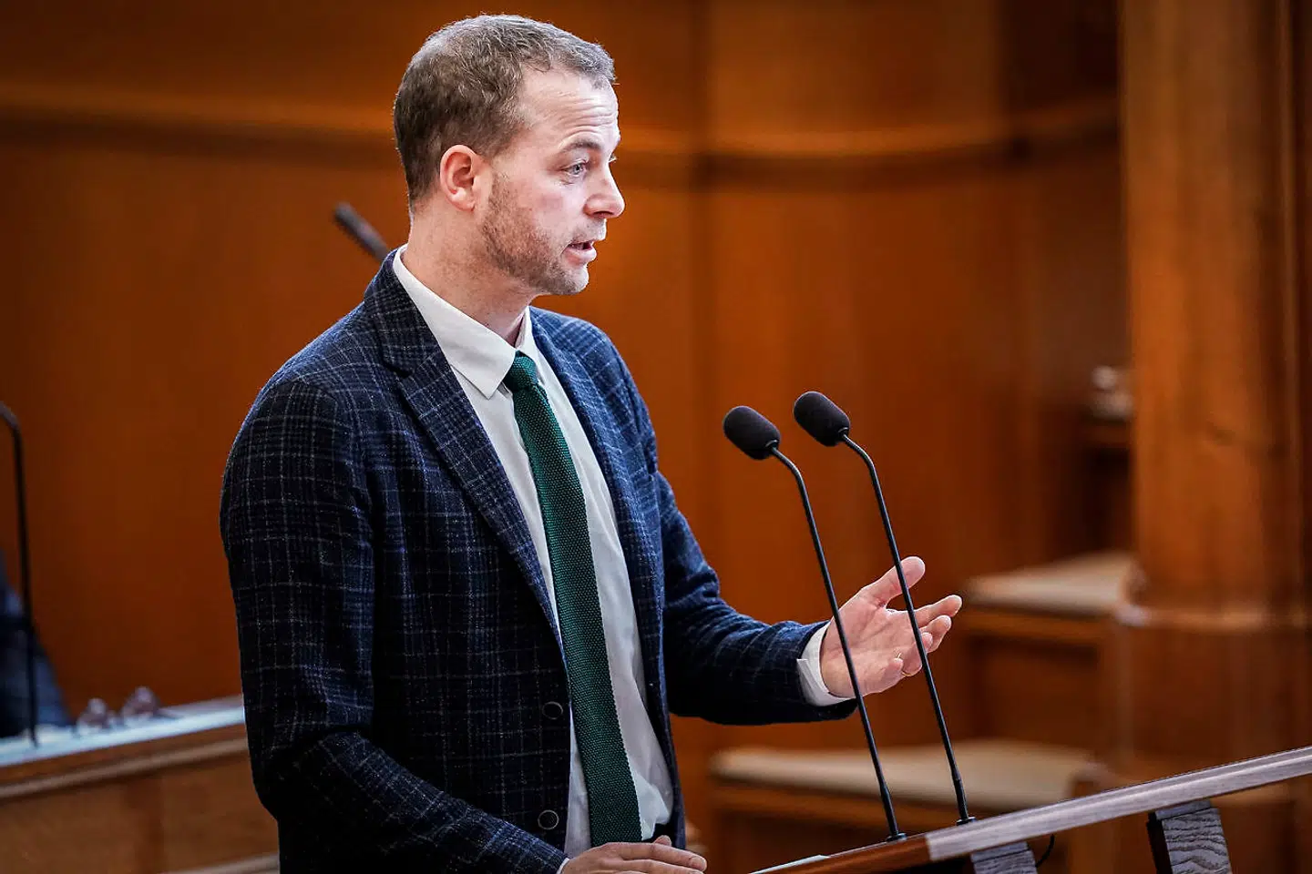 ARKIVFOTO: Radikales Morten Østergaard stiller spørgsmål til statsministerens spørgetime på Christiansborg, tirsdag den 25. februar 2020.
