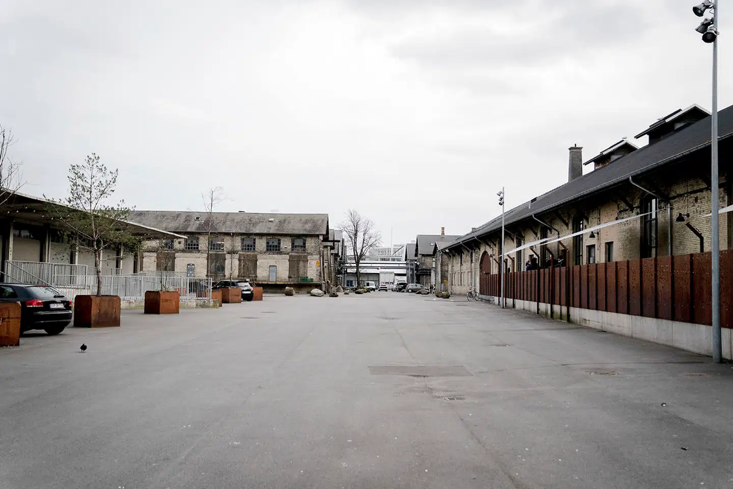 Lejerne i Kødbyen går sammen om at forsøge at få kommunen til at nedsætte lejen. Der er ikke meget liv i kødbyen tirsdag eftermiddag 17 marts.