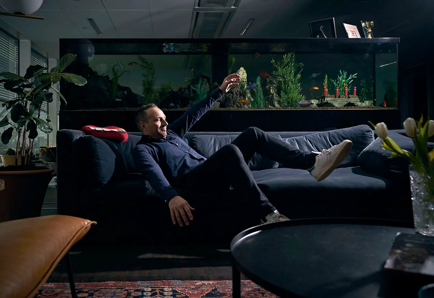 Martin Thorborg i firmaet Deniros hovedsæde.