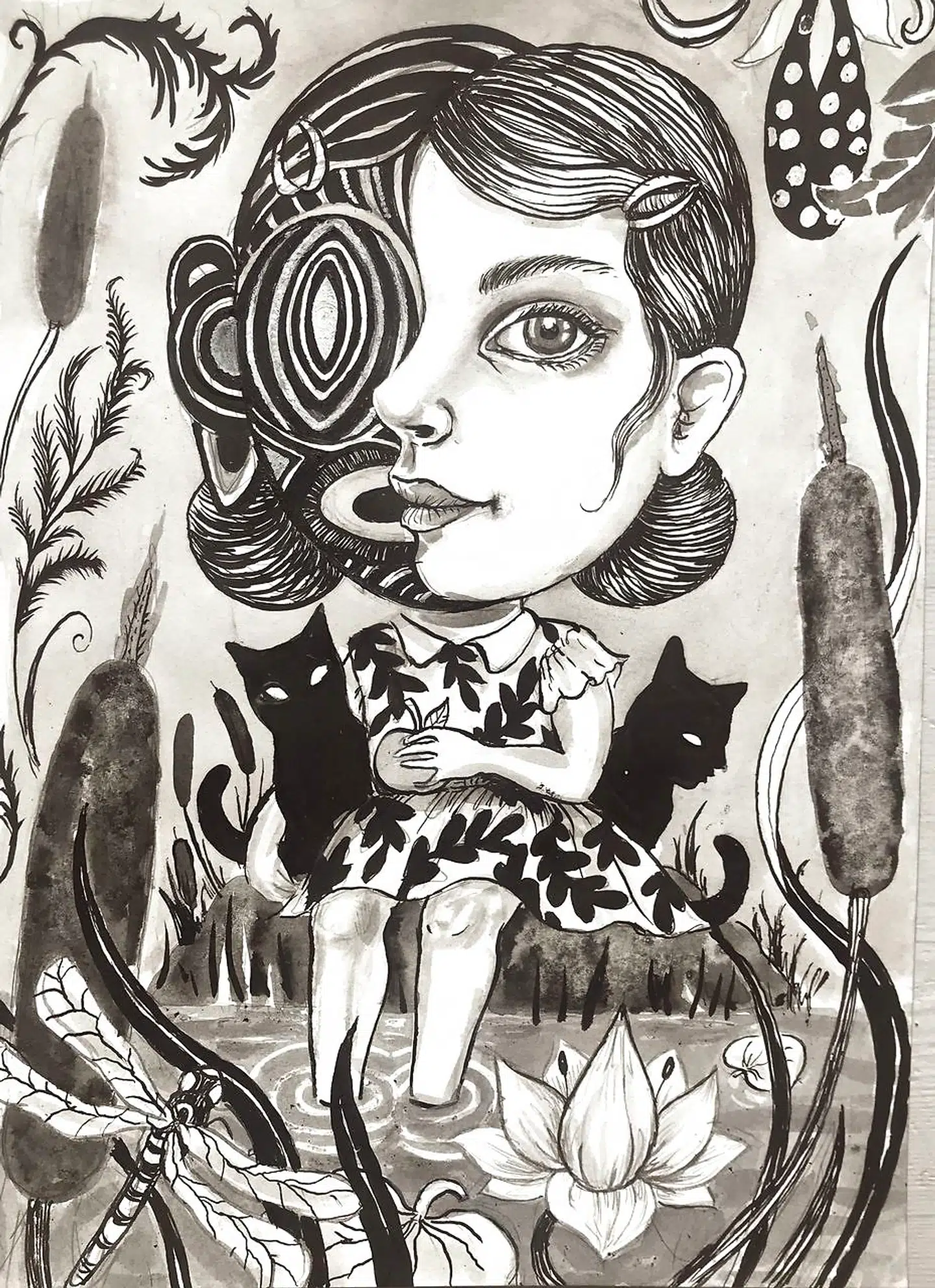 Julie Nord: »By the Lakeside«. Gengivet med tilladelse fra kunstnerens hjemmeside, www.julienord.dk