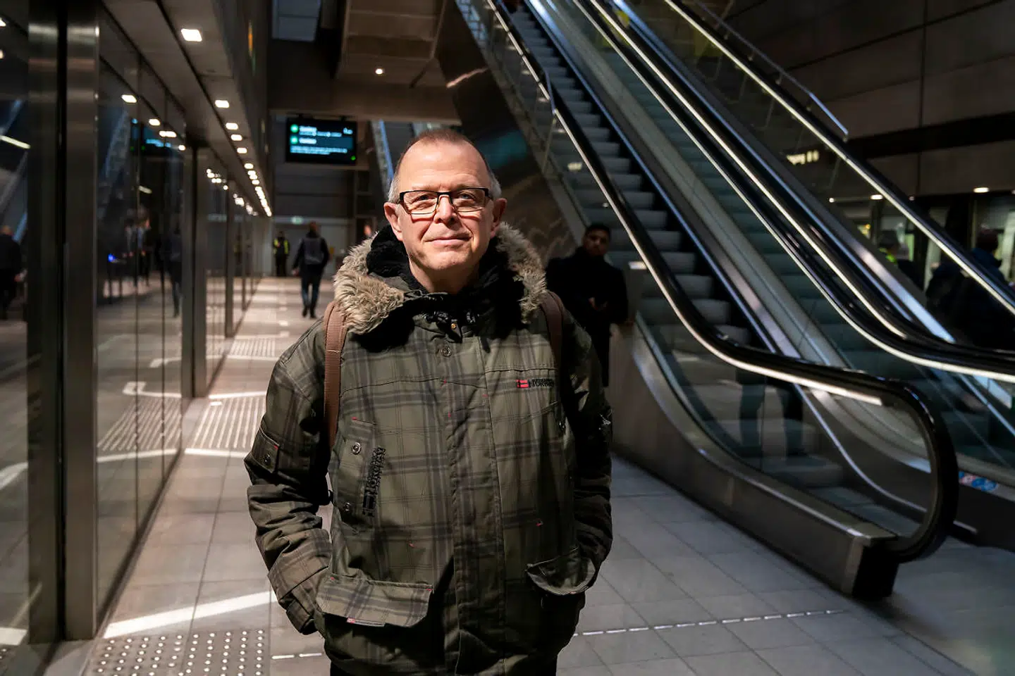 Metroen kl. 8.30: Kjeld Sørensen er på vej på arbejde på Rigshospitalet.