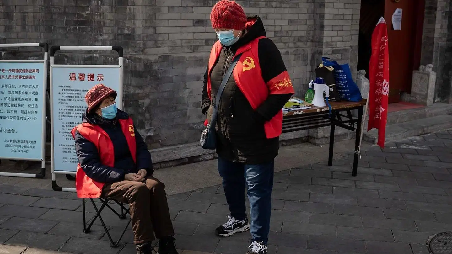 »Kina har handlet resolut, og med stor kraft og fart. Det anerkendes allerede, at Kina fører, når det gælder indkapsling af coronavirus.« (Photo by NICOLAS ASFOURI / AFP)