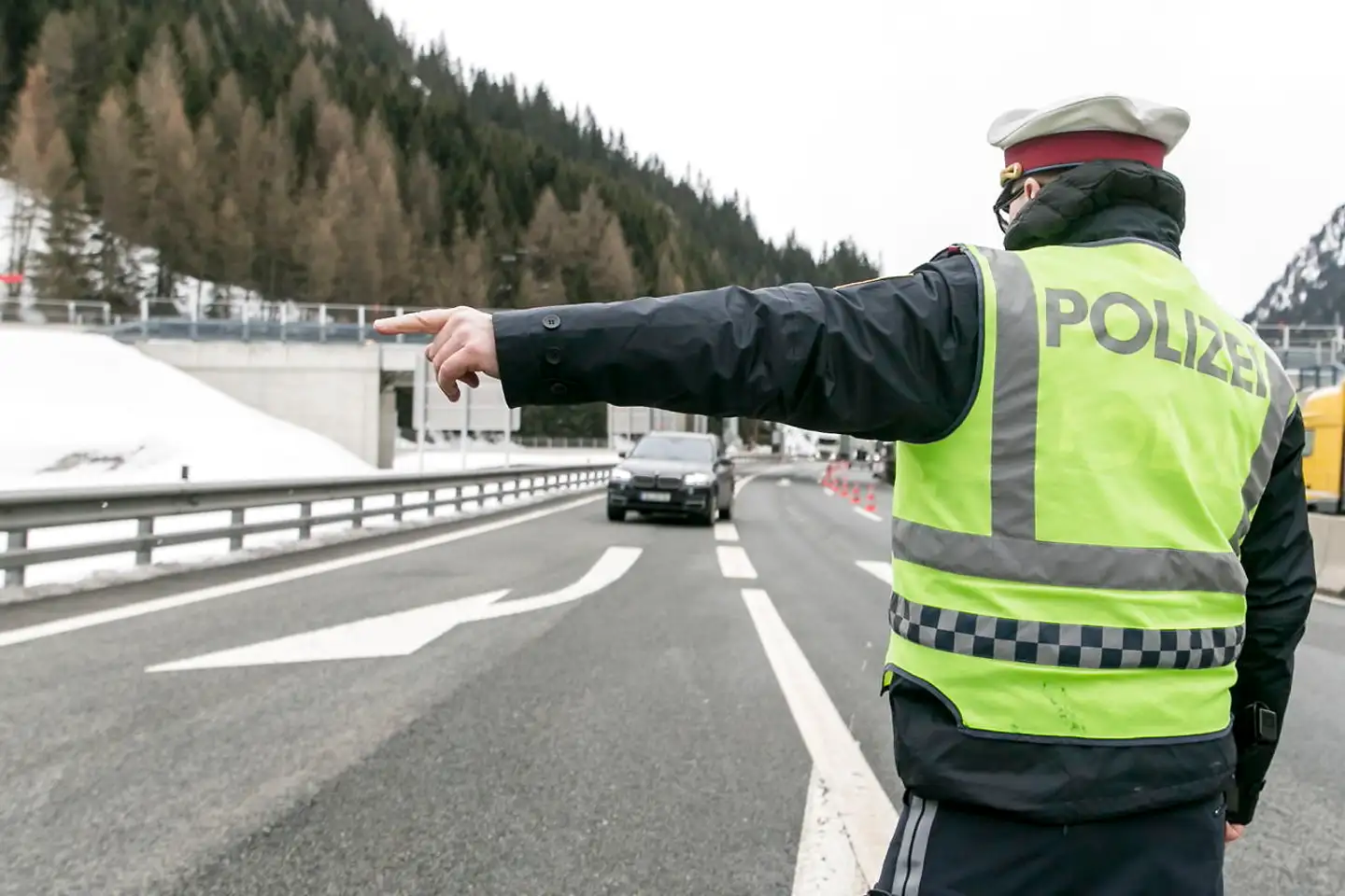 Østrig indførte tirsdag begrænsninger i den frie bevægelighed fra Italien som her ved Brennerpasset.