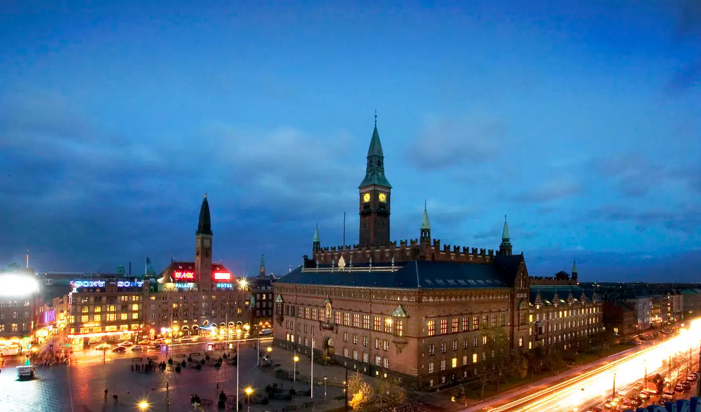 Arkivfoto. Rådhuspladsen i København.