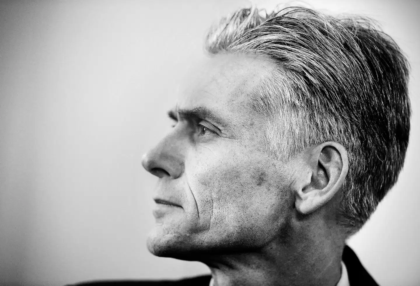 Thomas Borgen ved Danske Banks pressemøde, hvor de fremlagde konklusionerne i den interne advokatundersøgelse, som banken selv har sat i værk af hvidvasksagen i Estland. Konklusionerne i denne undersøgelse danner nu grundlag for søgsmålet mod Thomas Borgen selv.