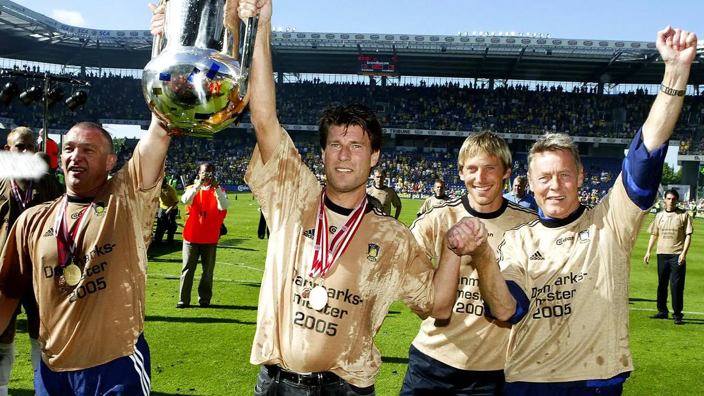 Det er efterhånden 15 år siden, at Brøndby-koryfæerne Michael Laudrup og John »Faxe« Jensen kunne lade sig hylde som danske mestre.