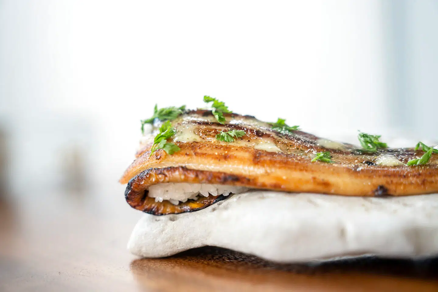 Nigiri sushi med unagi, ål.