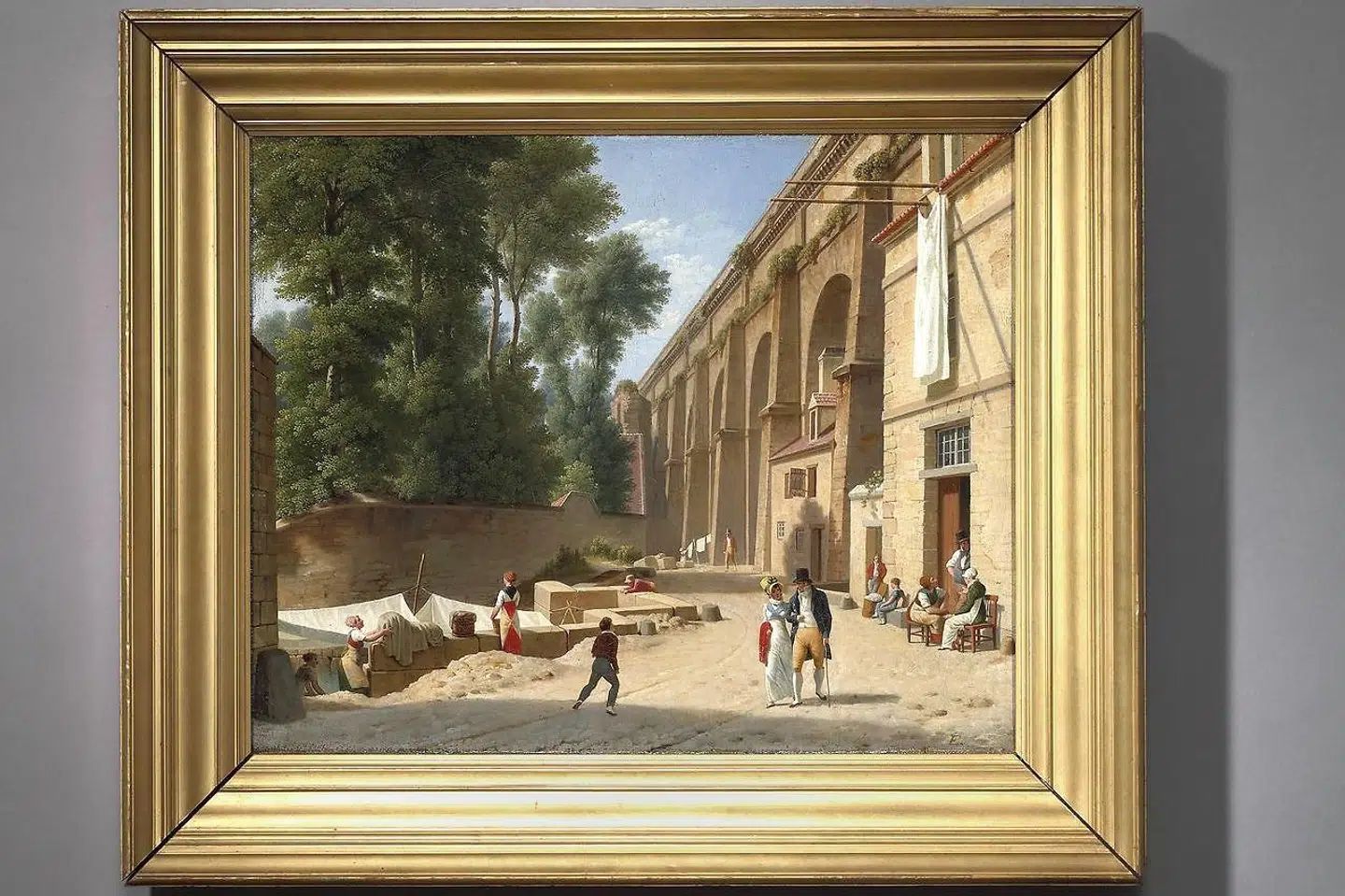 C.W. Eckersbergs oliemaleri,»Akvædukten i Arcueil« (1812) et et sjældent og betydningsfuldt værk i hans oeuvre.