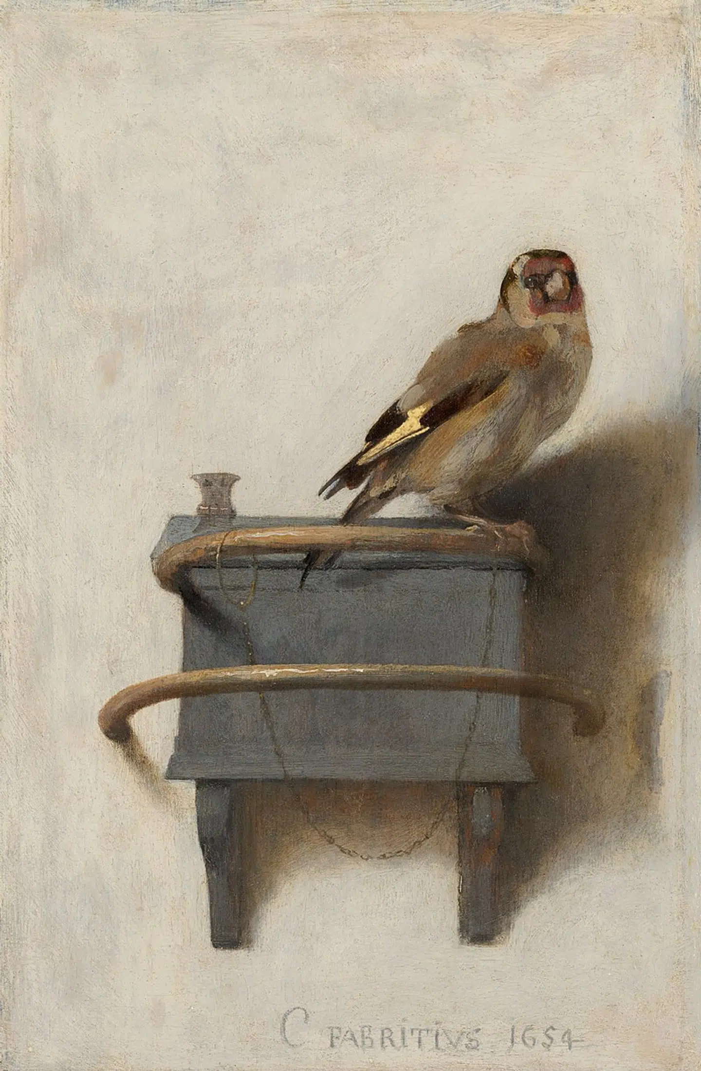 »Stillits« af Carl Fabritius, 1654. En stillits er en lille fugl af finkefamilien.