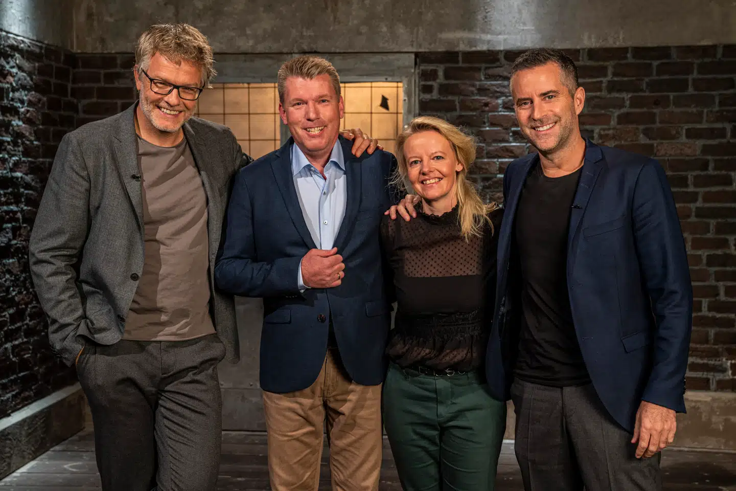 Ægteparret bag Maistic, Brian Bouet Smith og Heidi von Bülow, sammen med de to nye investorer, Jan Lehrmann og Jacob Risgaard, efter »Løvens Hule«-sæsonens største investering på 1,9 mio. kroner.