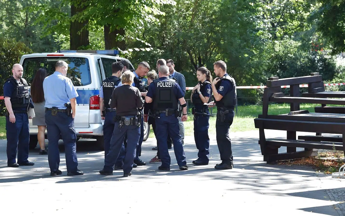 Likvideringen fandt sted i Kleiner Tiergarten i det centrale Berlin 23. august 2019.