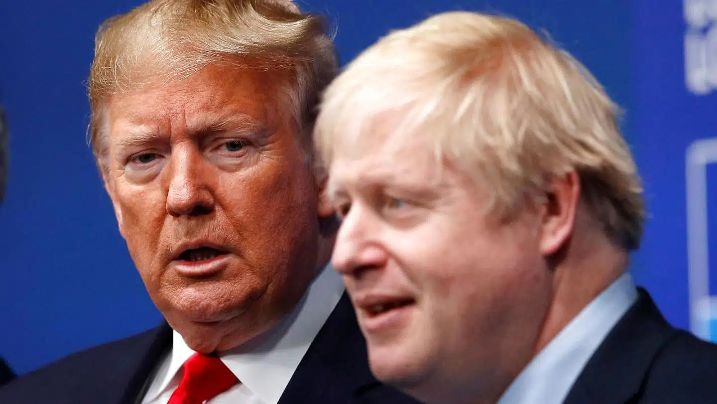 Storbritanniens premierminister, Boris Johnson, og USAs præsident, Donald Trump, har været i verbal slagudveksling om Huawei.