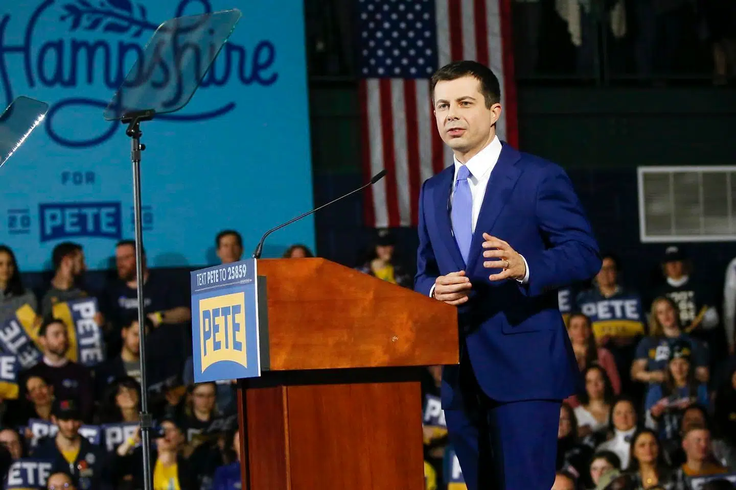 Pete Buttigieg talte om at samle partiet under sin tale til tilhængere i Nashua, New Hampshire, efter at han endnu en gang havde fået et flot valgresultat.