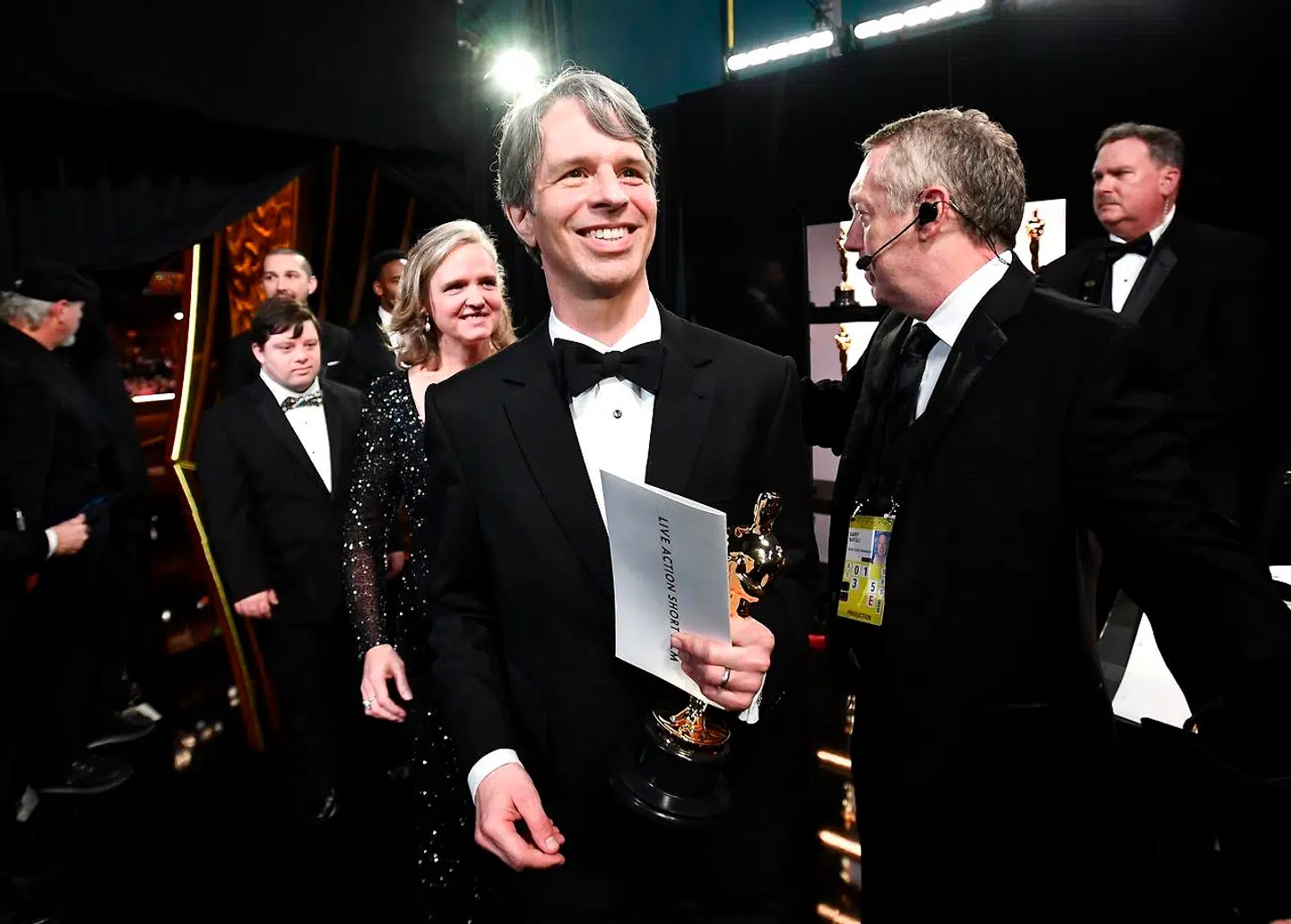 Elizabeth Martin og Marshall Curry modtager prisen for deres kortfilm »The Neighbors' Widow«