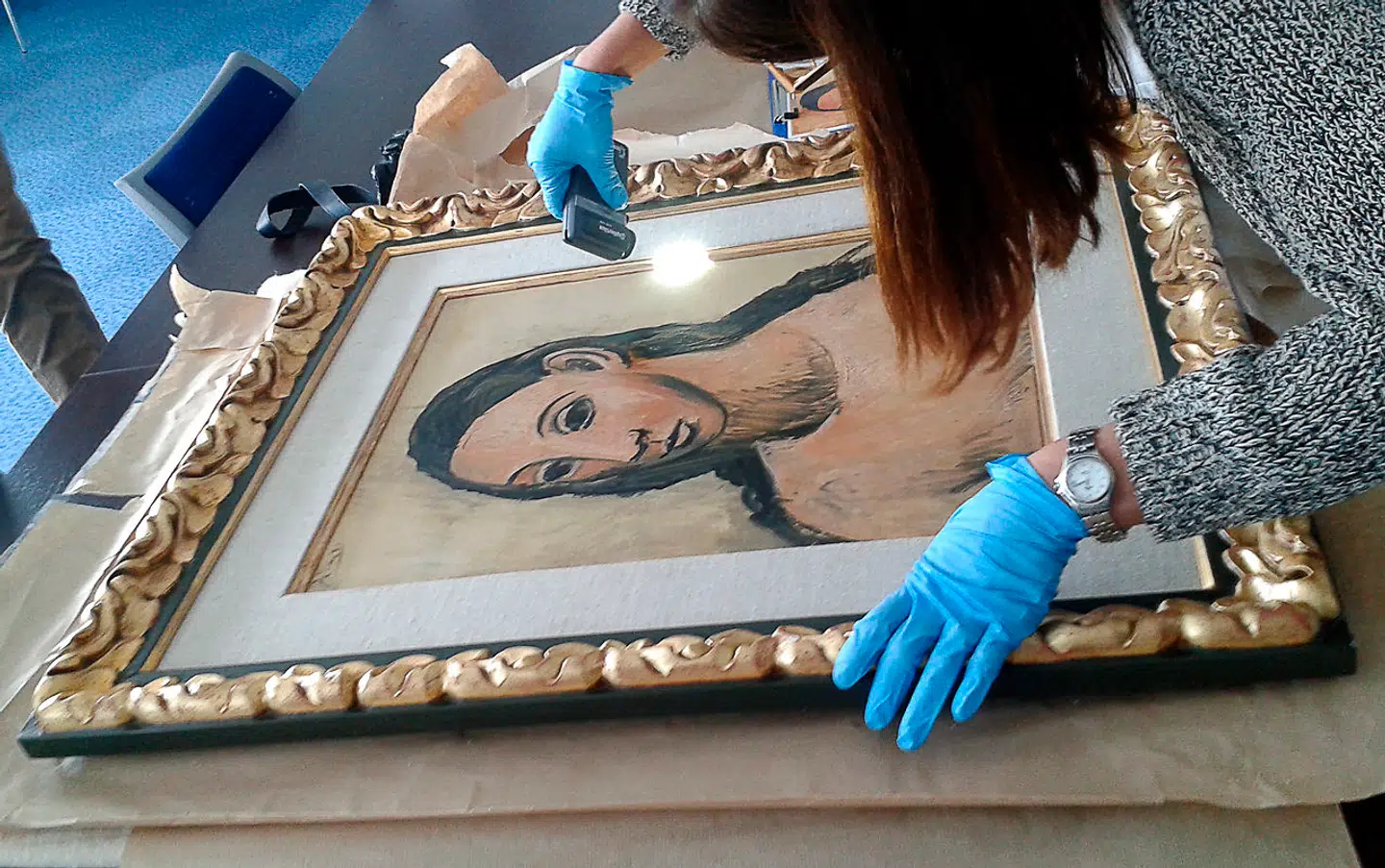 Det er udsmuglingsforsøg at dette billede, Picassos »En ung kvindes hoved,« der har kostet den spanske milliardær Jaime Botín en kæmpebøde og en fængselsstraf på tre år.