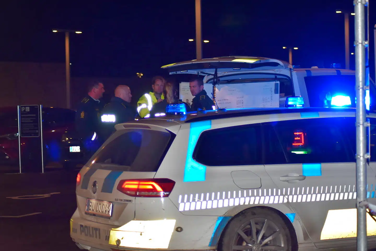 Politiet var massivt til stede i området omkring psykiatrisk afdeling på Slagelse Sygehus tirsdag den 19. november 2019.