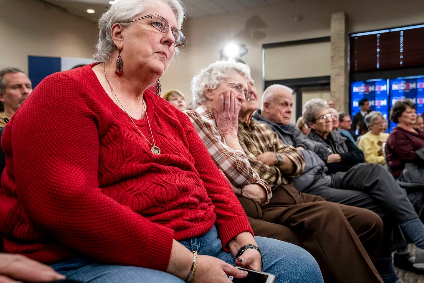 Det er kendetegnende for Joe Bidens valgmøder, at det fortrinsvis er ældre, der dukker op.