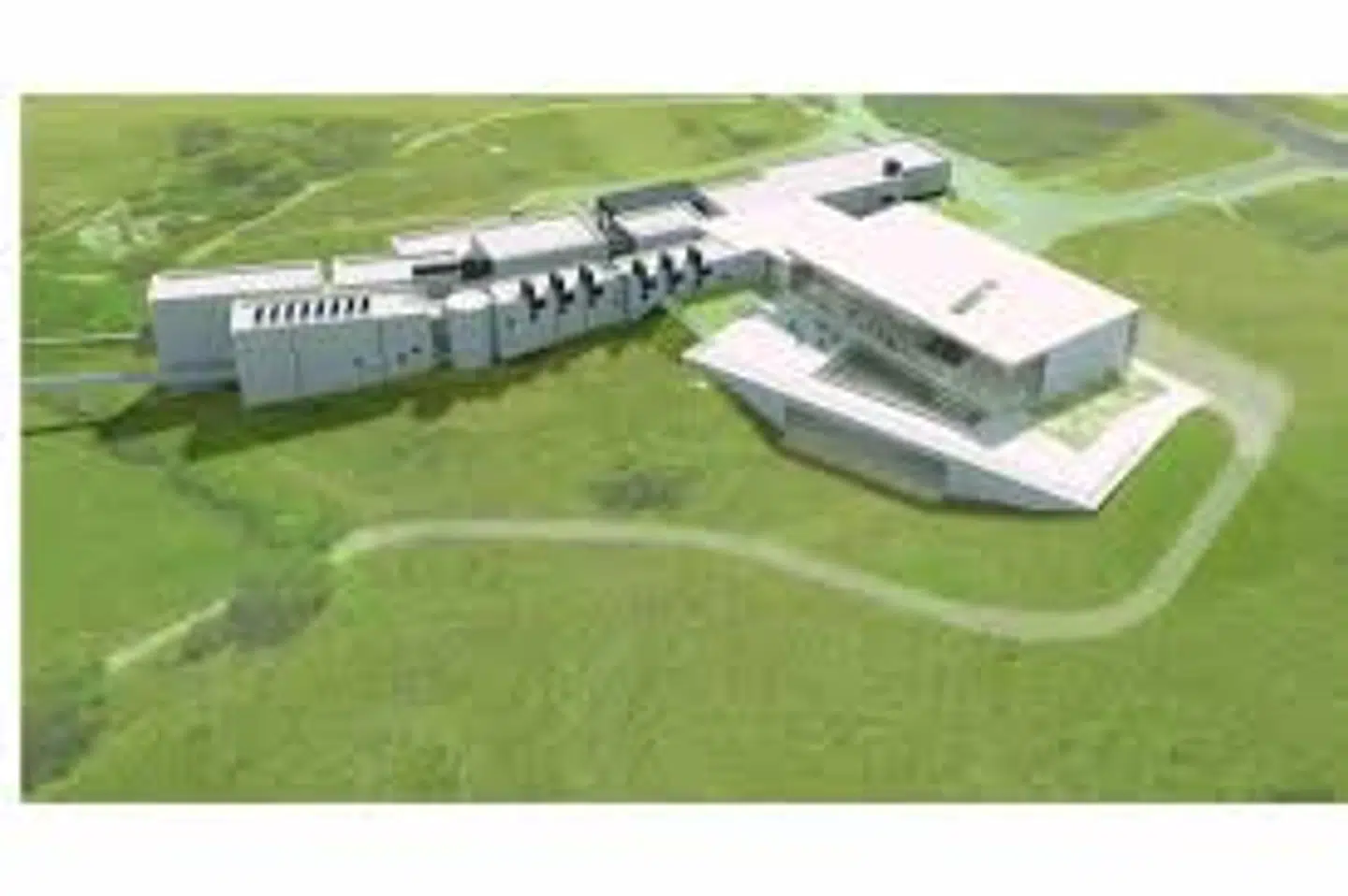 Som man kan se, er den foreslåede tilbygning mest af alt optaget af at gøre opmærksom på sig selv.