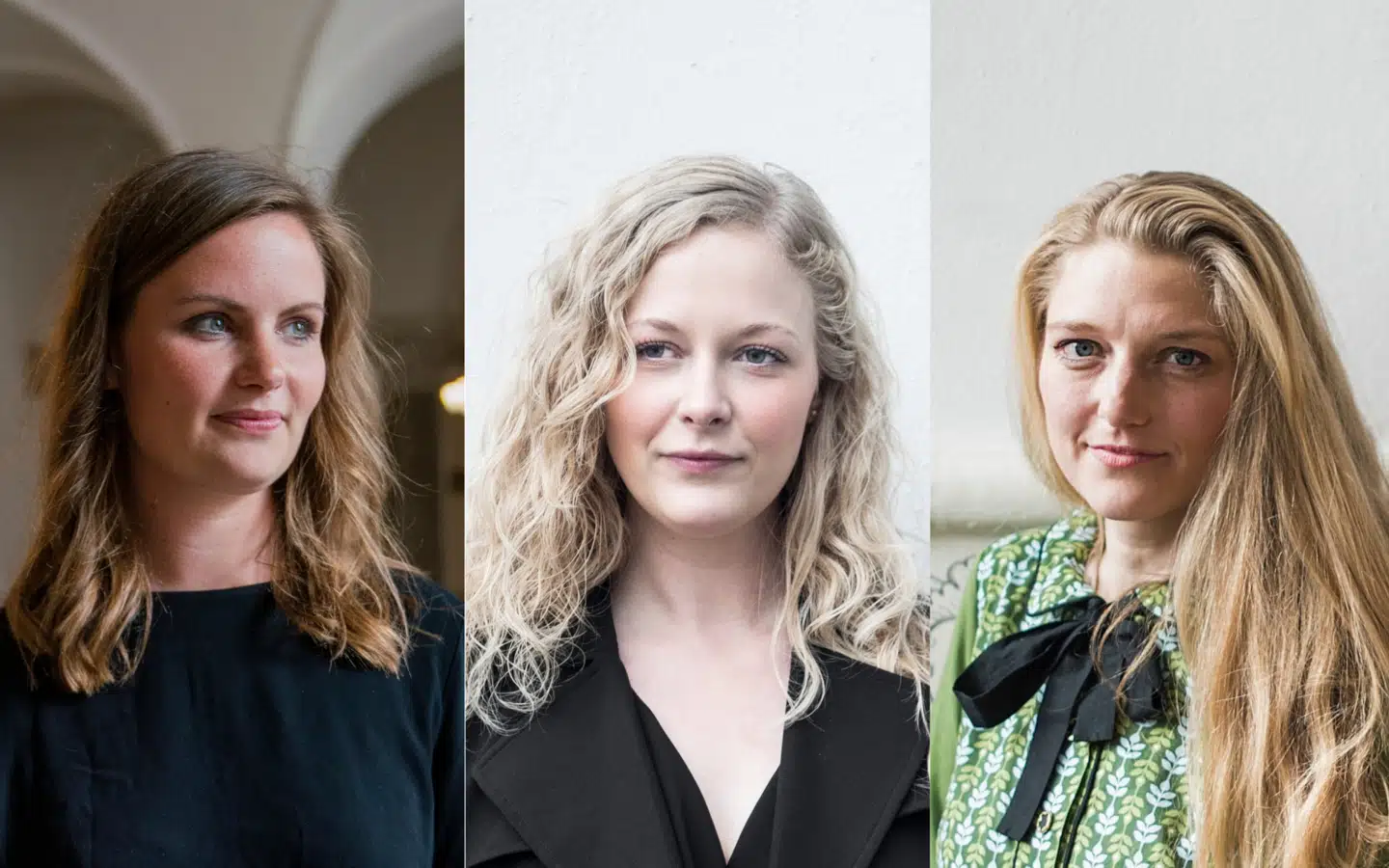 Adskillige elementer i landbrugspakken har slået fejl. Det mener miljøordførere fra regeringens støttepartier. Fra venstre Enhedslistens Mai Villadsen, Anne Valentina Bertelsen (SF) og de Radikales Zenia Stampe.