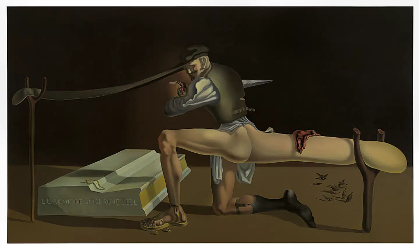 Salvador Dalìs »L'Énigme de Guillaume Tell« fjernes fra væggene på Moderna Museet. I stedet har museet hængt et værk af den kvindelige kunstner Merét Oppenheim op.