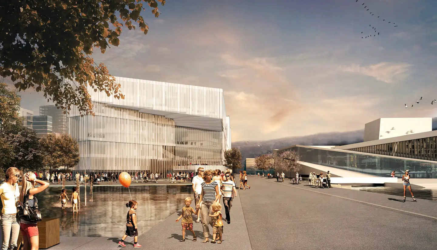 Norges nye bibliotek i Bjørvika ventes at kunne rumme over 500.000 bøger – mere end rigeligt til de 7.000 bøger, som Oslos skolebørn vil aflevere torsdag.