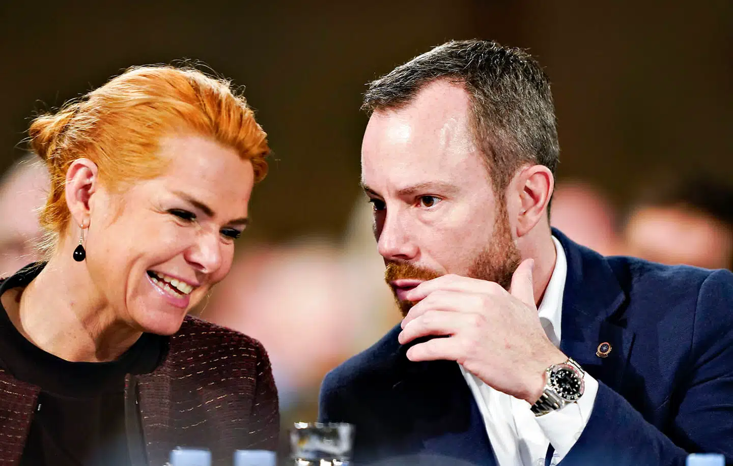 Venstres formand Jakob Ellemann-Jensen og næstformand Inger Støjberg.