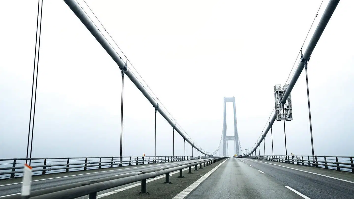 Storebæltsbroen mandag den 18. november 2019.