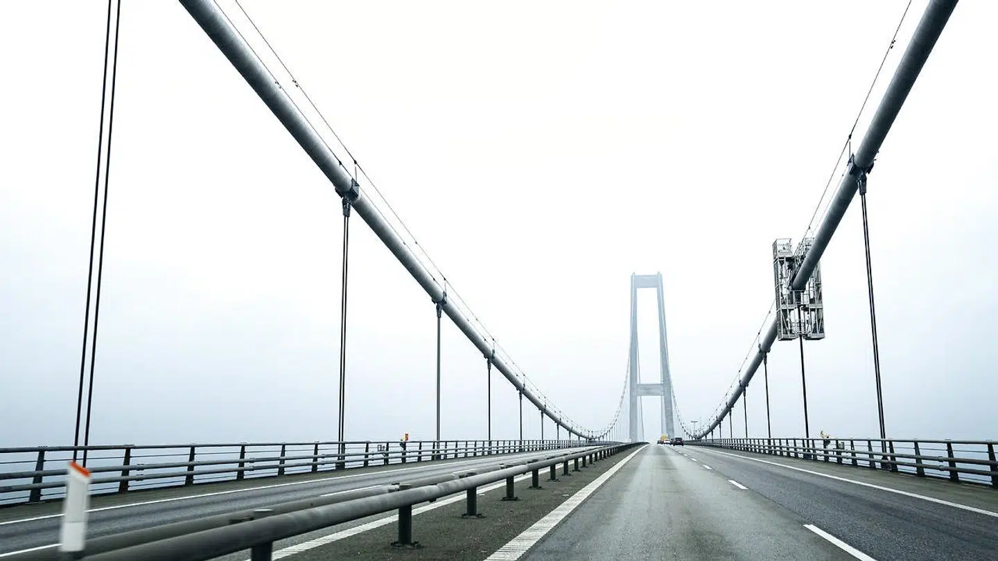 Storebæltsbroen mandag den 18. november 2019.