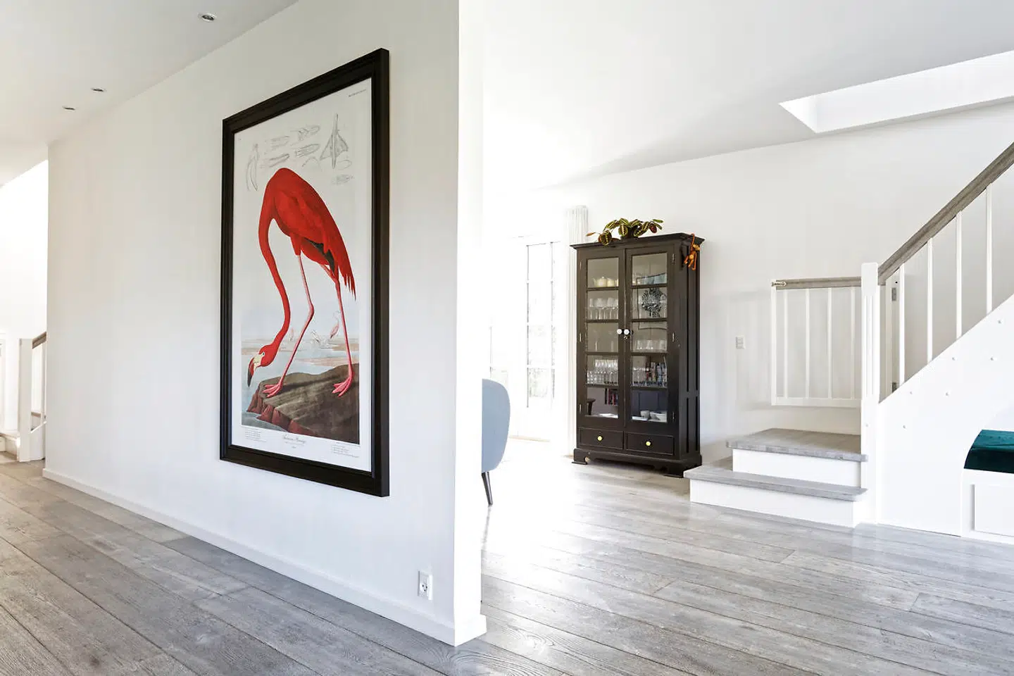 Flamingoplakaten stammer fra et galleri i Martin Theodorsens hjemby, Odense.