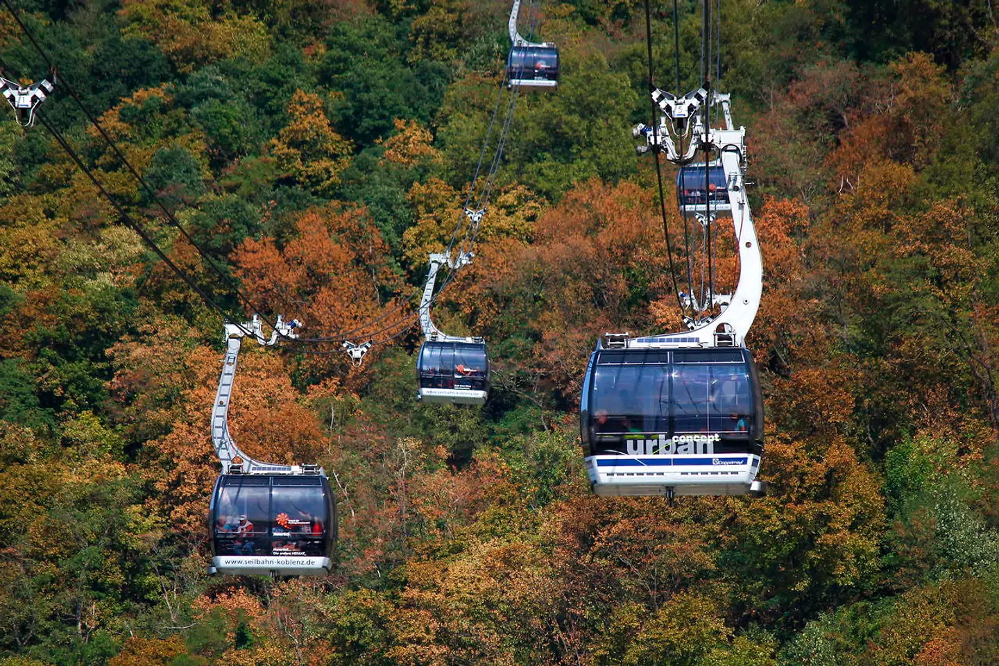 En af verdens mest moderne svævebaner fører op til Ehrenbreitstein.
