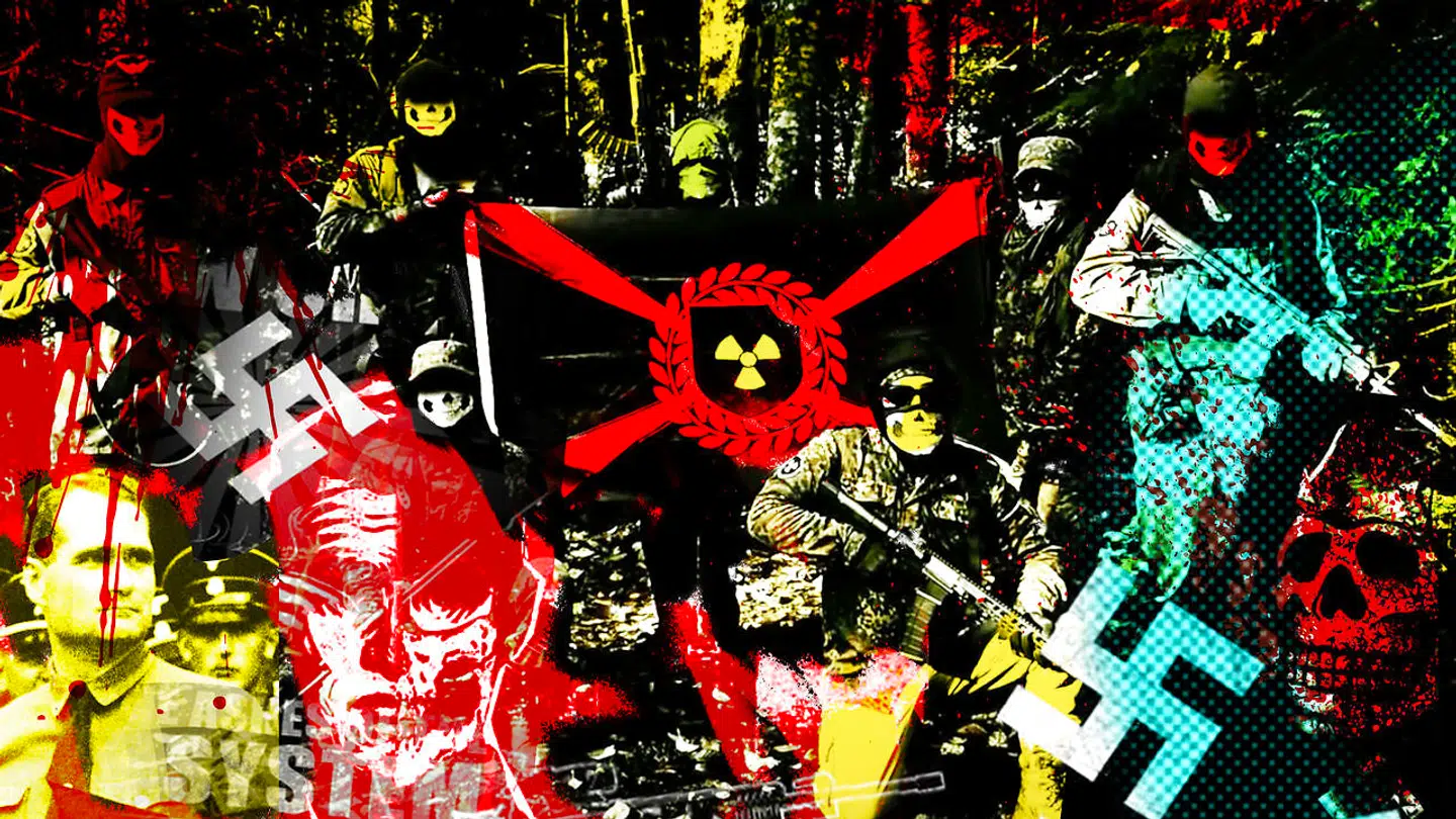 Terrorbevægelsen Atomwaffen Division opstod ud af det nynazistiske forum Iron March. Betvivlede man tankegodset på Iron March, risikerede man at blive udstødt og komme i forummets såkaldte gaskammer. Hen over ens profilbillede ville der til skræk og advarsel stå »gassed«. Collage: Henrik Kiær